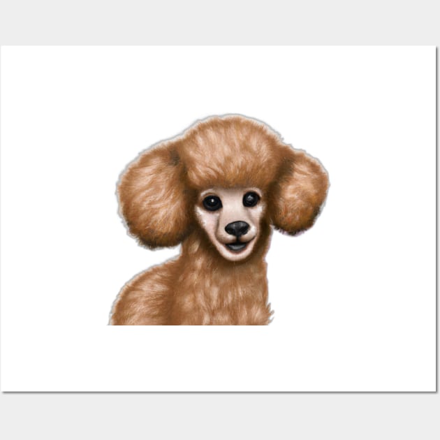 Cute Poodle Drawing Wall Art by Play Zoo